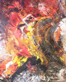 KARLY KARLY - Terre de Feu, 60 x 73cm KARLY KARLY - Terre de Feu, 60 x 73cm