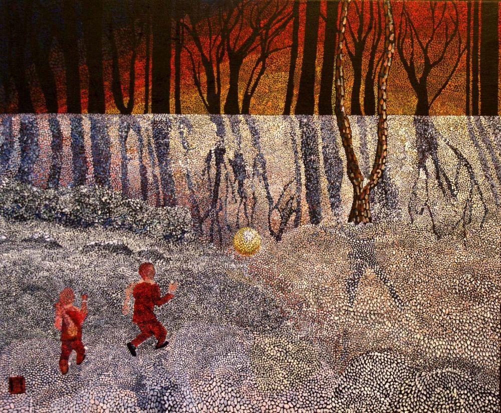 Kathleen CAILLIER - A la poursuite du soleil - 60 x 50 cm - 2007 - huile sur toile Kathleen CAILLIER - A la poursuite du soleil - 60 x 50 cm - 2007 - huile sur toile