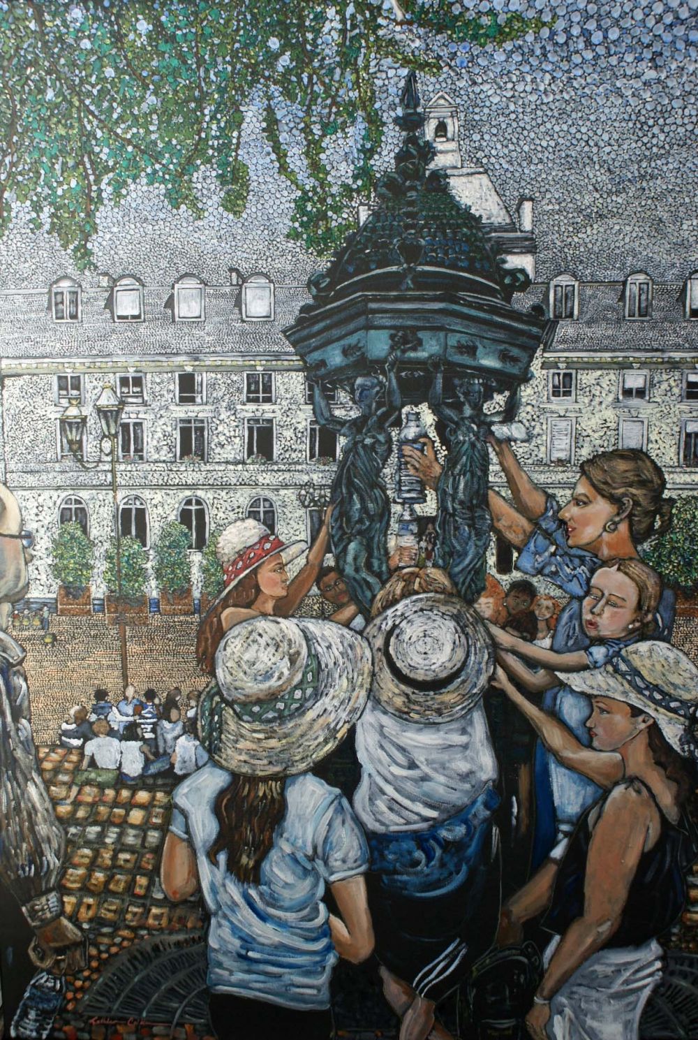 Kathleen CAILLIER - Chaleurs d'été Mairie du XVème - 120 x 80 cm - 2011 - huile sur toile Kathleen CAILLIER - Chaleurs d'été Mairie du XVème - 120 x 80 cm - 2011 - huile sur toile