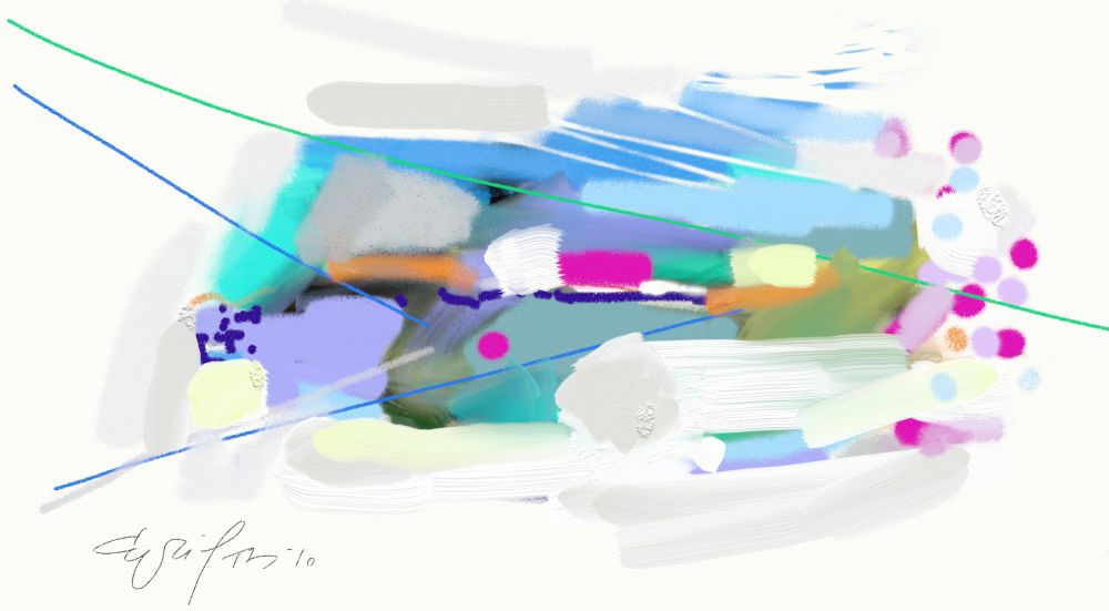 Kiril TZIFKANSKY - compositon M, 2010, peinture numerique Kiril TZIFKANSKY - compositon M, 2010, peinture numerique