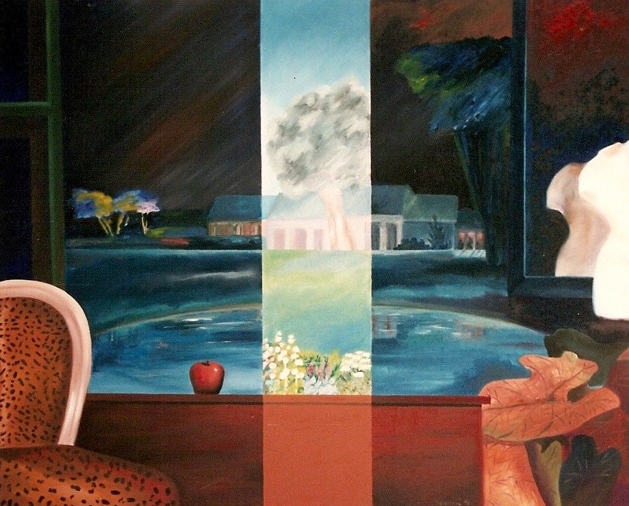 Ksenia MILICEVIC BAROUSSE - Les amours domestiques, 80 x 100 cm., 1994, huile sur toile Ksenia MILICEVIC BAROUSSE - Les amours domestiques, 80 x 100 cm., 1994, huile sur toile