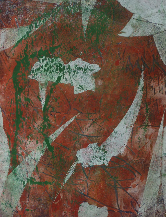 Laurence Montceau - Sans Titre, 35X55 , Monotype, 2010 Laurence Montceau - Sans Titre, 35X55 , Monotype, 2010