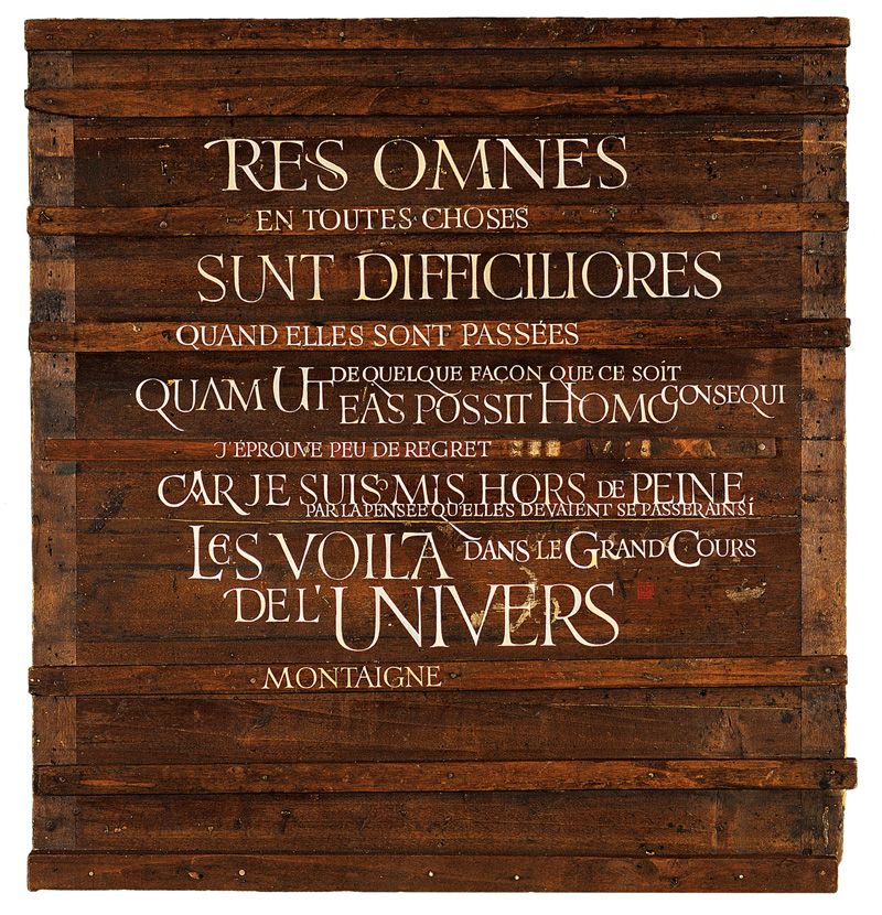 Laurent PFLUGHAUPT - Res Omnes 50 x 50 cm. 2005. Techniques mixtes sur bois Laurent PFLUGHAUPT - Res Omnes 50 x 50 cm. 2005. Techniques mixtes sur bois