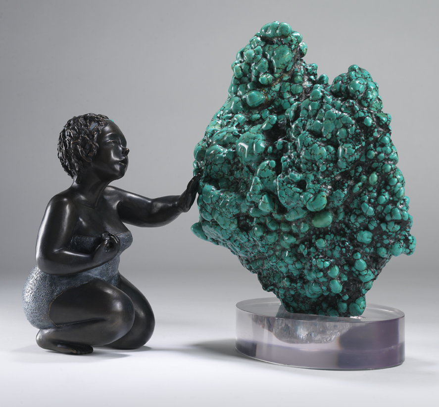 MIMI PEYRE - Coeur de turquoise, 28cm, 2010, bronze MIMI PEYRE - Coeur de turquoise, 28cm, 2010, bronze