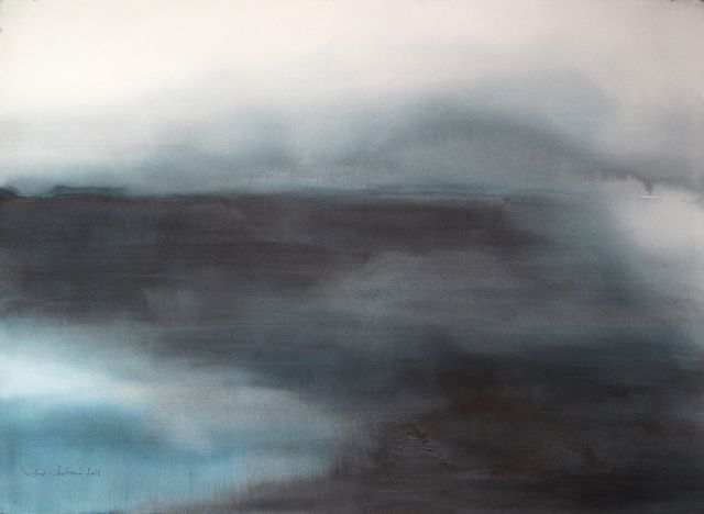 MURIEL BUTHIER-CHARTRAIN - Les longs silence - aquarelle de 2011 - 30 x 40 cm MURIEL BUTHIER-CHARTRAIN - Les longs silence - aquarelle de 2011 - 30 x 40 cm