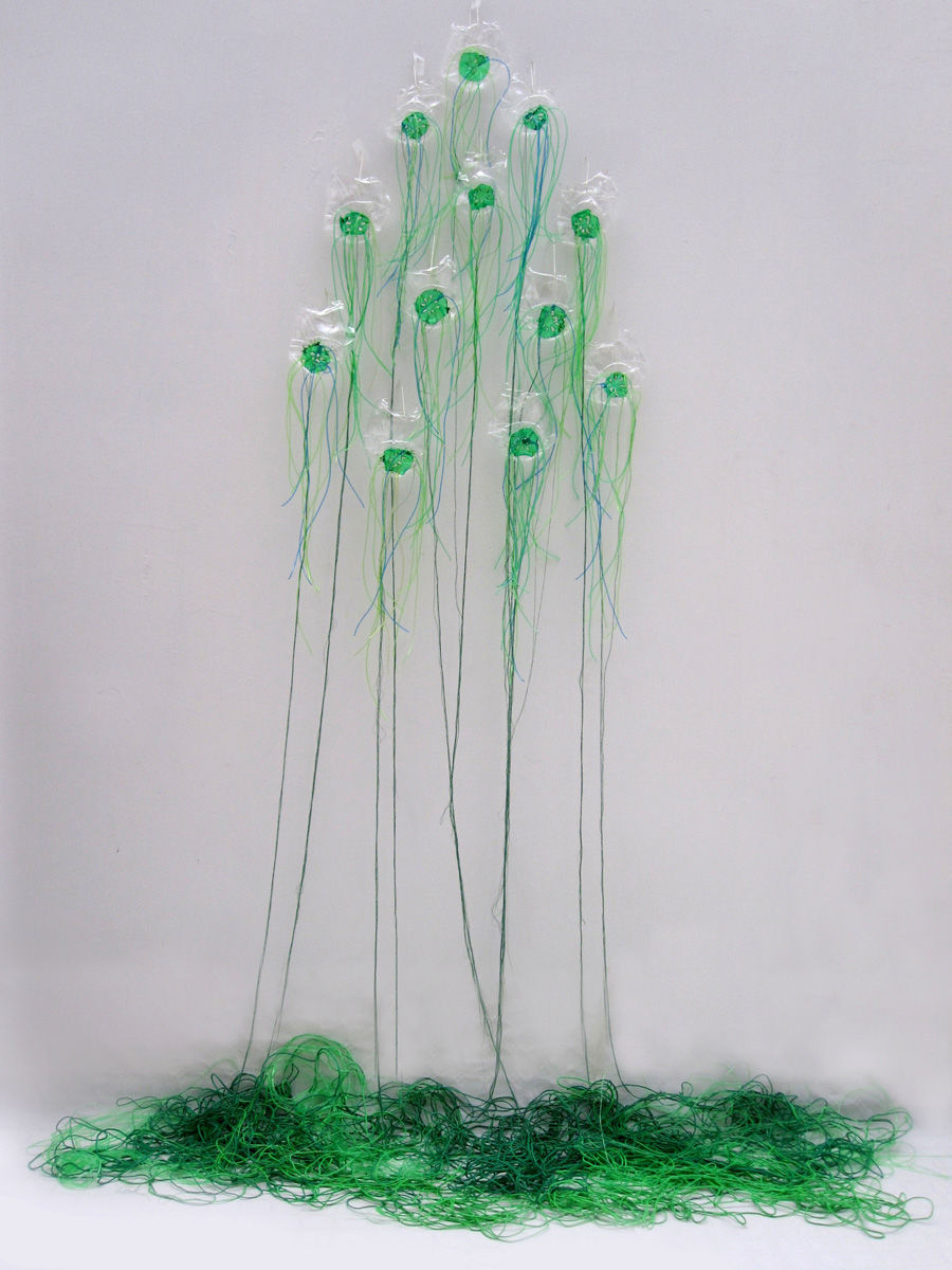 Mahin NOORMAH - Juin 2009-Juin 2010 :Quelques Larmes - Plastique + nylon et coton Mahin NOORMAH - Juin 2009-Juin 2010 :Quelques Larmes - Plastique + nylon et coton