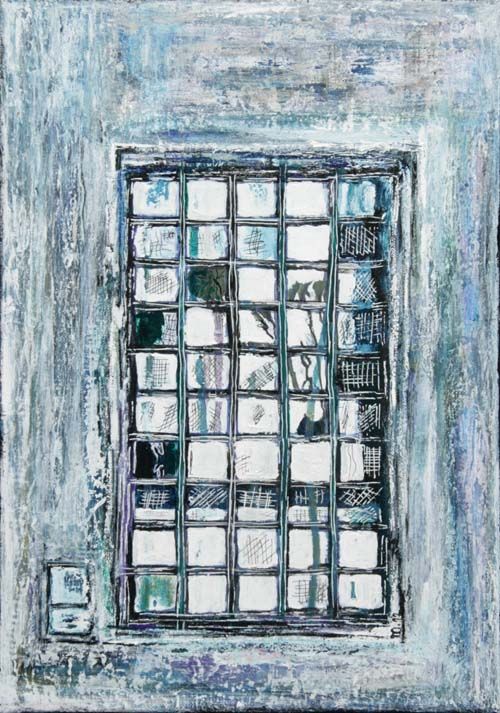 Marianne MERCIER - Façade,46x55,2007,Technique mixte Marianne MERCIER - Façade,46x55,2007,Technique mixte