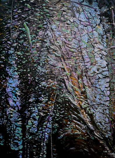 Marie-Ange le rochais - Lumières dans la ville 70X50- Acrylique sur toile Marie-Ange le rochais - Lumières dans la ville 70X50- Acrylique sur toile
