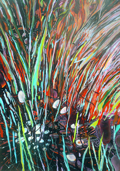 Marie-Ange le rochais - La bonne attitude-Acrylique sur toile 107X80 Marie-Ange le rochais - La bonne attitude-Acrylique sur toile 107X80