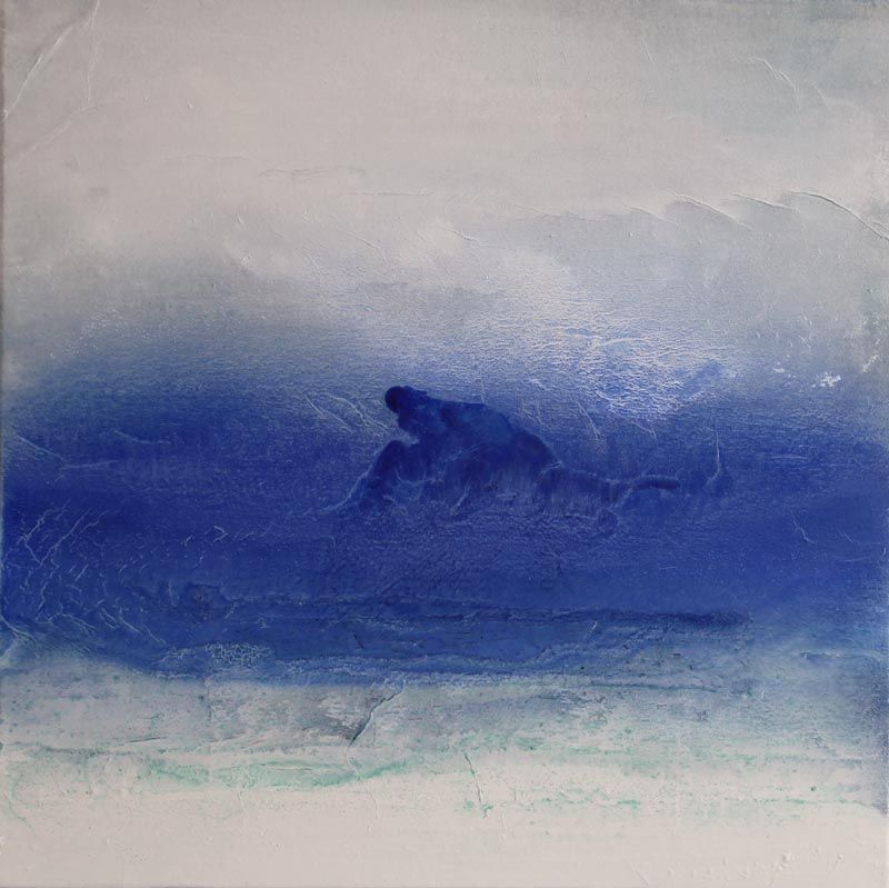 Marie-José MORGAT-PETIT - Eau n°2, Eau n° 2, 2010, 80-80cm, acrylique et encre de chine, sur toile Marie-José MORGAT-PETIT - Eau n°2, Eau n° 2, 2010, 80-80cm, acrylique et encre de chine, sur toile