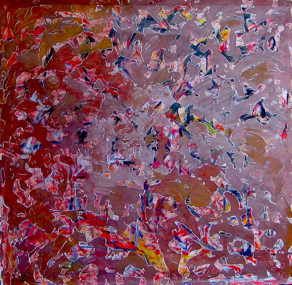 Marie MÉLYS - MERCI GEORGES 80X80 2011 ACRYLIQUE Marie MÉLYS - MERCI GEORGES 80X80 2011 ACRYLIQUE