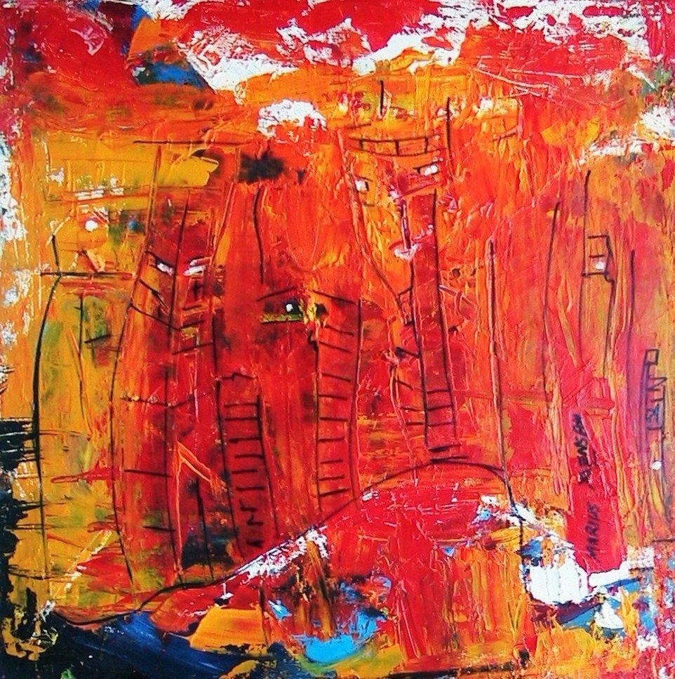 Marius MENSAH - New-York Manhattan City. Huile.Acryl sur Toile. Technique: doigts couteau. Dim. (80 X 80) Mai 2012. Prix 1400€ Marius MENSAH - New-York Manhattan City. Huile.Acryl sur Toile. Technique: doigts couteau. Dim. (80 X 80) Mai 2012. Prix 1400€