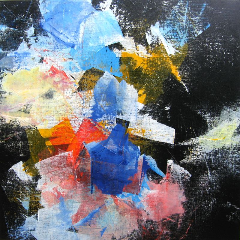 Maurice JANIN - Triptyque, 150 x 150, cm, huile/toile Maurice JANIN - Triptyque, 150 x 150, cm, huile/toile