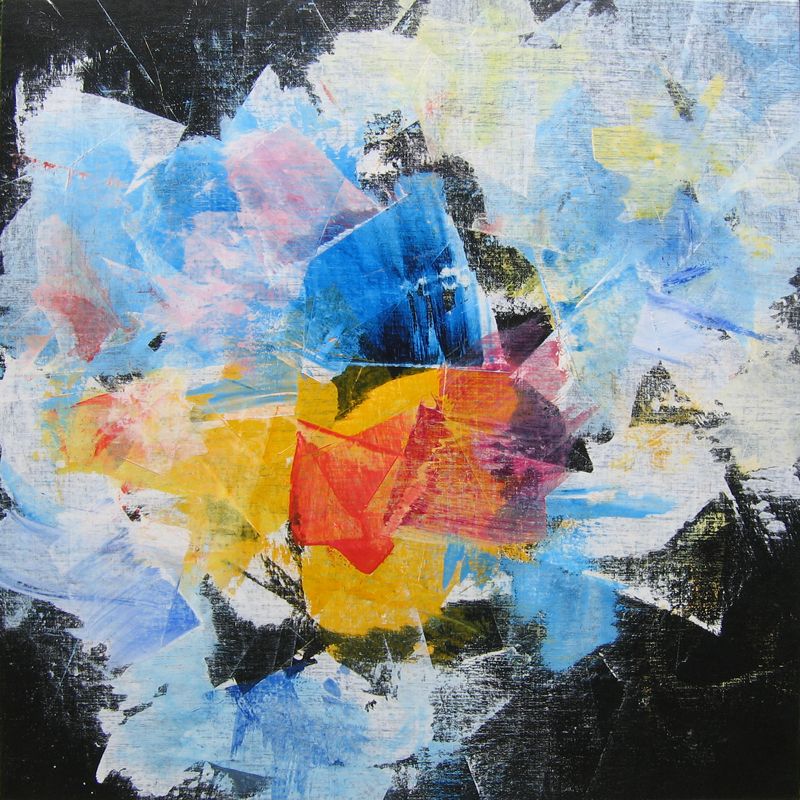 Maurice JANIN - non titré, 100 x 100, huile sur toile Maurice JANIN - non titré, 100 x 100, huile sur toile