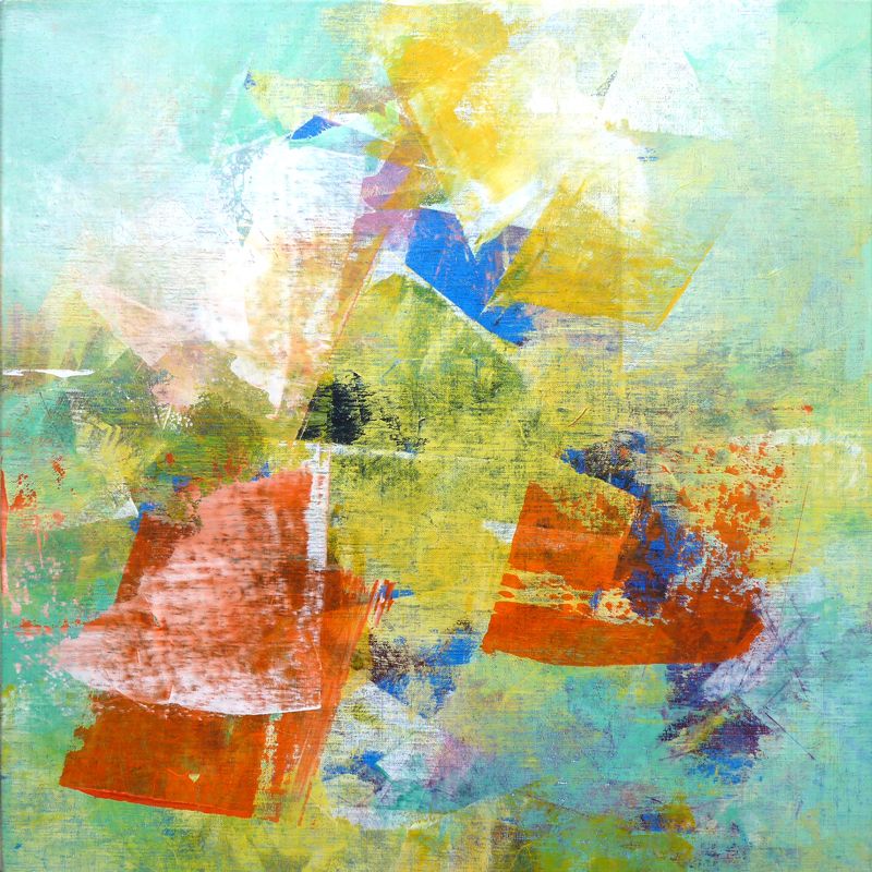 Maurice JANIN - non titré, 60 x 60 cm, huile sur toile Maurice JANIN - non titré, 60 x 60 cm, huile sur toile