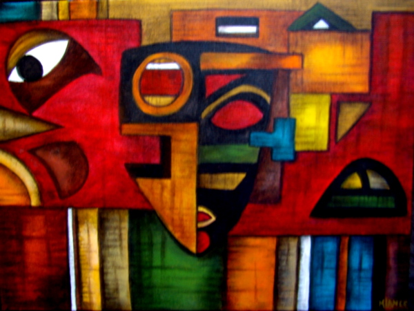 Michèle LANCE - Ethnique peinture acrylique 30x40 janvier 2010 Michèle LANCE - Ethnique peinture acrylique 30x40 janvier 2010
