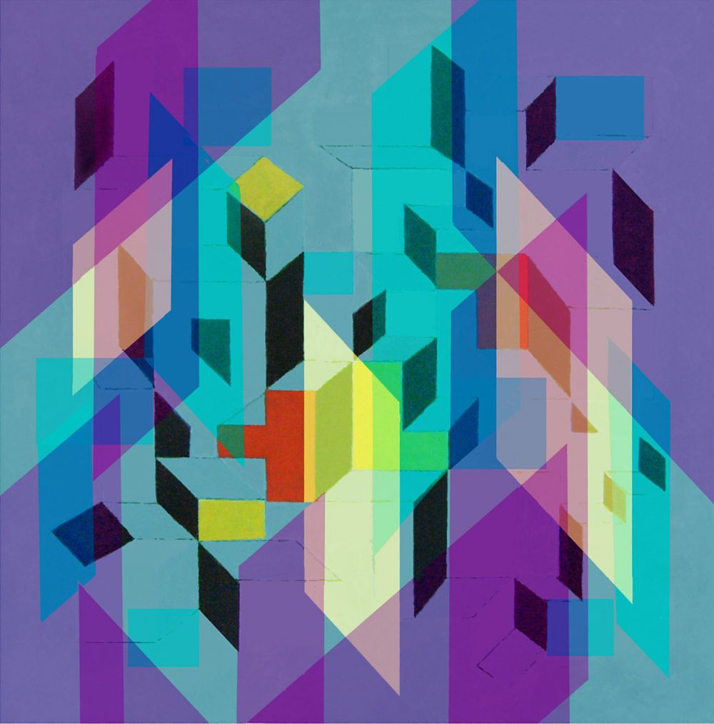 Milija BELIC - TRANSPARENCE 2, 100x100 cm, 2010, acrylique sur toile Milija BELIC - TRANSPARENCE 2, 100x100 cm, 2010, acrylique sur toile