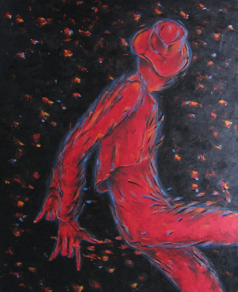NEIMA GUETTAF - série: ( FLAMENCO ) Hommage à Carmen Amaya.H/T.100x81.2010 NEIMA GUETTAF - série: ( FLAMENCO ) Hommage à Carmen Amaya.H/T.100x81.2010