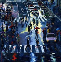 NICOLE WACKENTHALER - Opale, 81x65, huile sur toile NICOLE WACKENTHALER - Opale, 81x65, huile sur toile