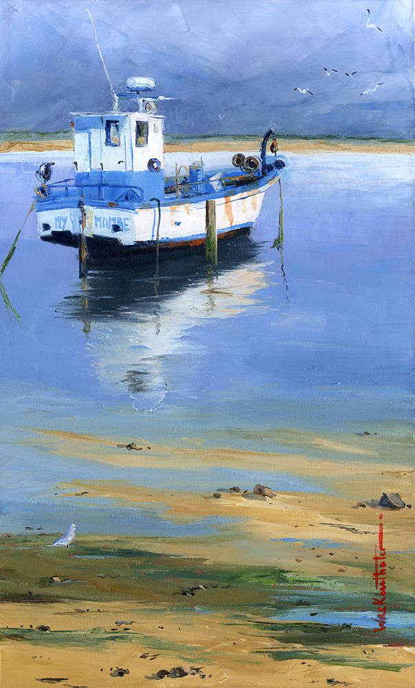 NICOLE WACKENTHALER - Passage piéton, 30x30, huile sur toile NICOLE WACKENTHALER - Passage piéton, 30x30, huile sur toile