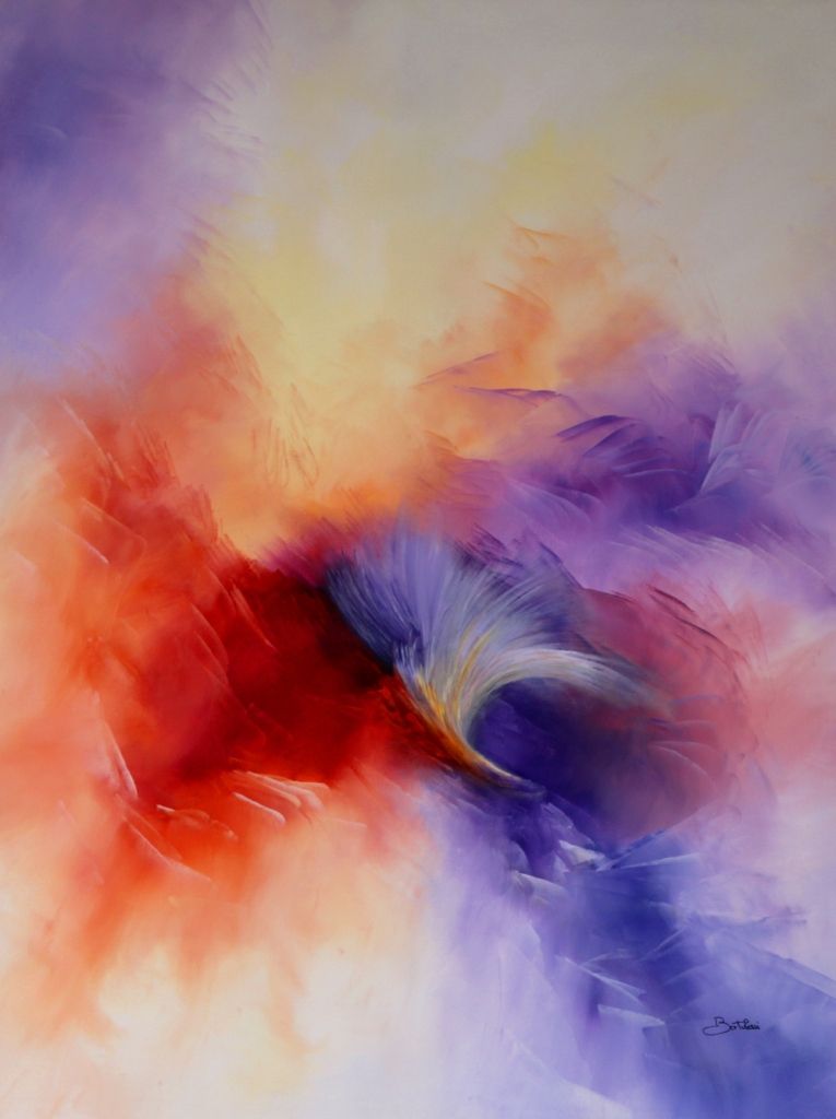 Nadine Bertulessi - le phénix 60f, 2011, Pigments purs sur toile au couteau Nadine Bertulessi - le phénix 60f, 2011, Pigments purs sur toile au couteau