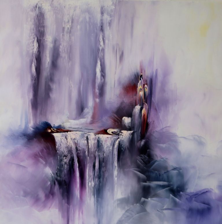 Nadine Bertulessi - enki 30f, 2011, Pigments purs sur toile au couteau Nadine Bertulessi - enki 30f, 2011, Pigments purs sur toile au couteau