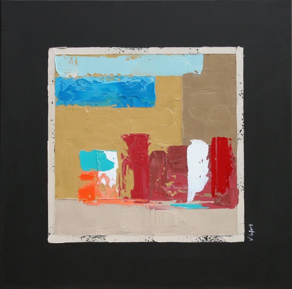 Nathalie LEFORT - Manhattan - Peinture à l'huile sur toile de lin - Format carré 0,80 x 0,80m. Nathalie LEFORT - Manhattan - Peinture à l'huile sur toile de lin - Format carré 0,80 x 0,80m.