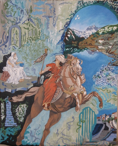 Nicole Lubrano-Lavadera - La vision d'Ezechiel 81X65 huile sur toile lin 2006 Nicole Lubrano-Lavadera - La vision d'Ezechiel 81X65 huile sur toile lin 2006