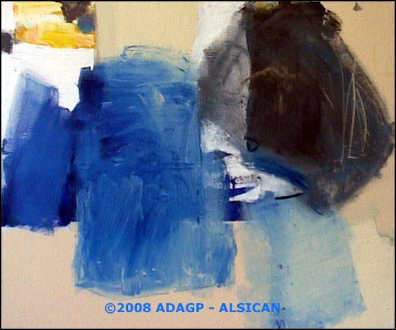 PHILIP ALSICAN - 2-64, 81x100cm, technique mixte PHILIP ALSICAN - 2-64, 81x100cm, technique mixte