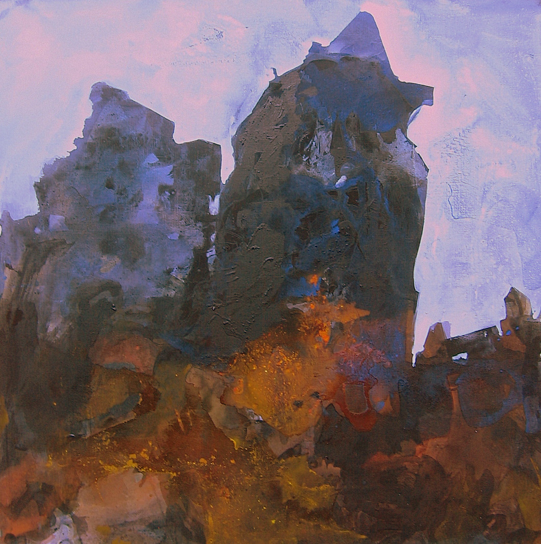 PHILIPPE TERTRAIS - Paysage . 120/120cm. Acrylique sur toile. PHILIPPE TERTRAIS - Paysage . 120/120cm. Acrylique sur toile.