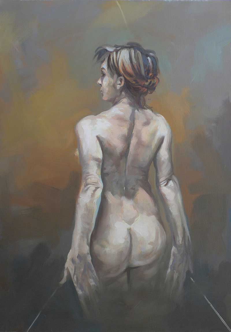 Pascal Casolari - Le Dos de Marie,92X65, 2010,Peinture a l'huile Pascal Casolari - Le Dos de Marie,92X65, 2010,Peinture a l'huile