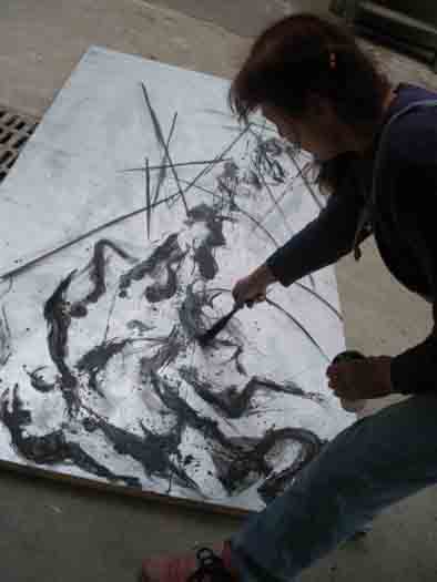 Paula GELLIS REBOULLEAU - Installation 2010Andresy,peinture LA CHUTE-BABEL Paula GELLIS REBOULLEAU - Installation 2010Andresy,peinture LA CHUTE-BABEL