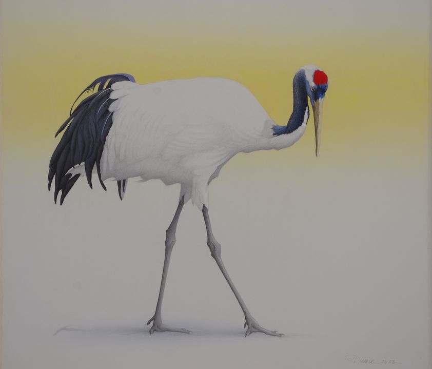 Philippe MARLE - Amaryllis, 172 x 42 cm, aquarelle Philippe MARLE - Amaryllis, 172 x 42 cm, aquarelle