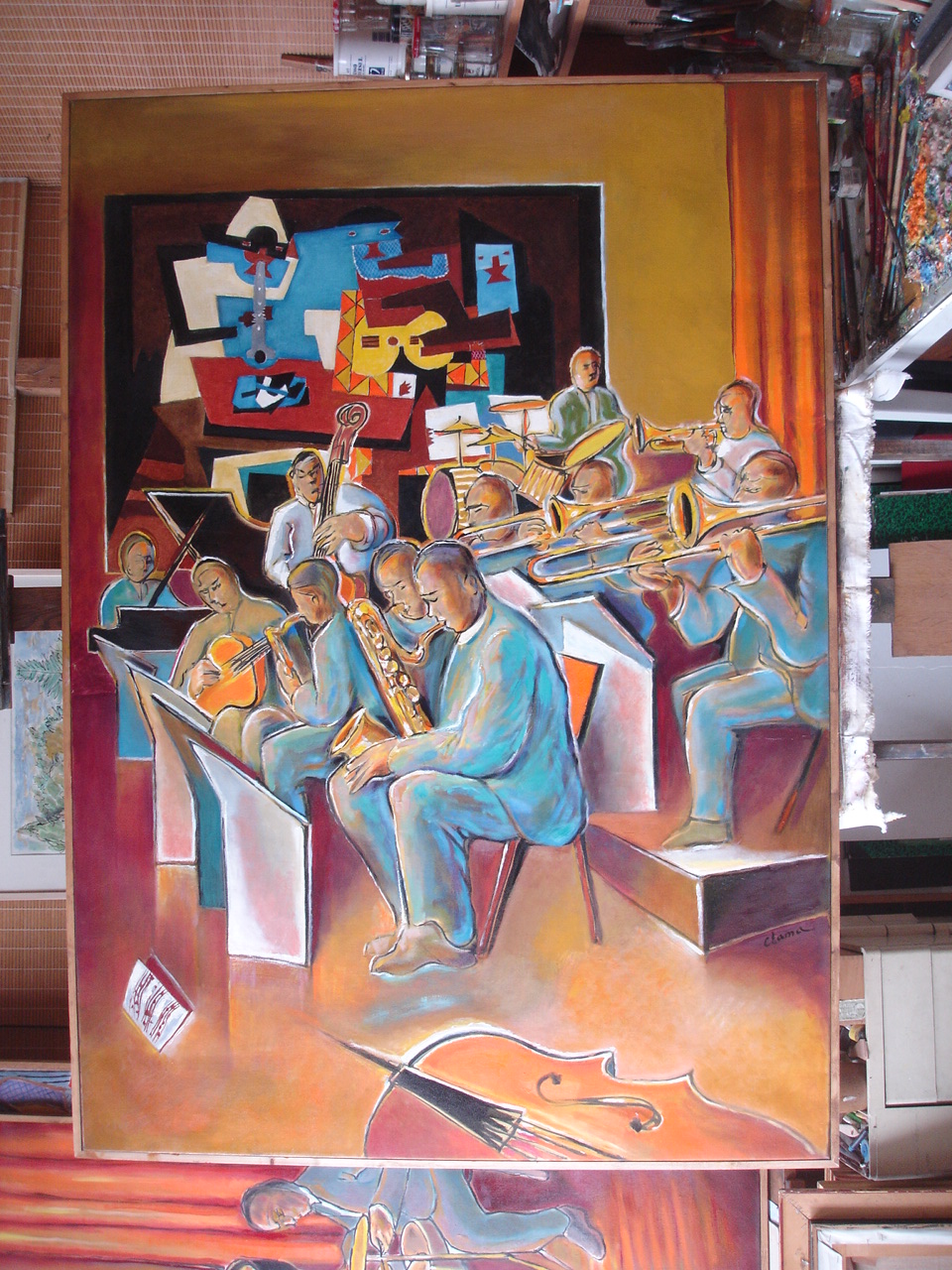 Pierre Clamagirand dit CLAMA - Hst Jazz Festival 167x110 Triptyque Pierre Clamagirand dit CLAMA - Hst Jazz Festival 167x110 Triptyque
