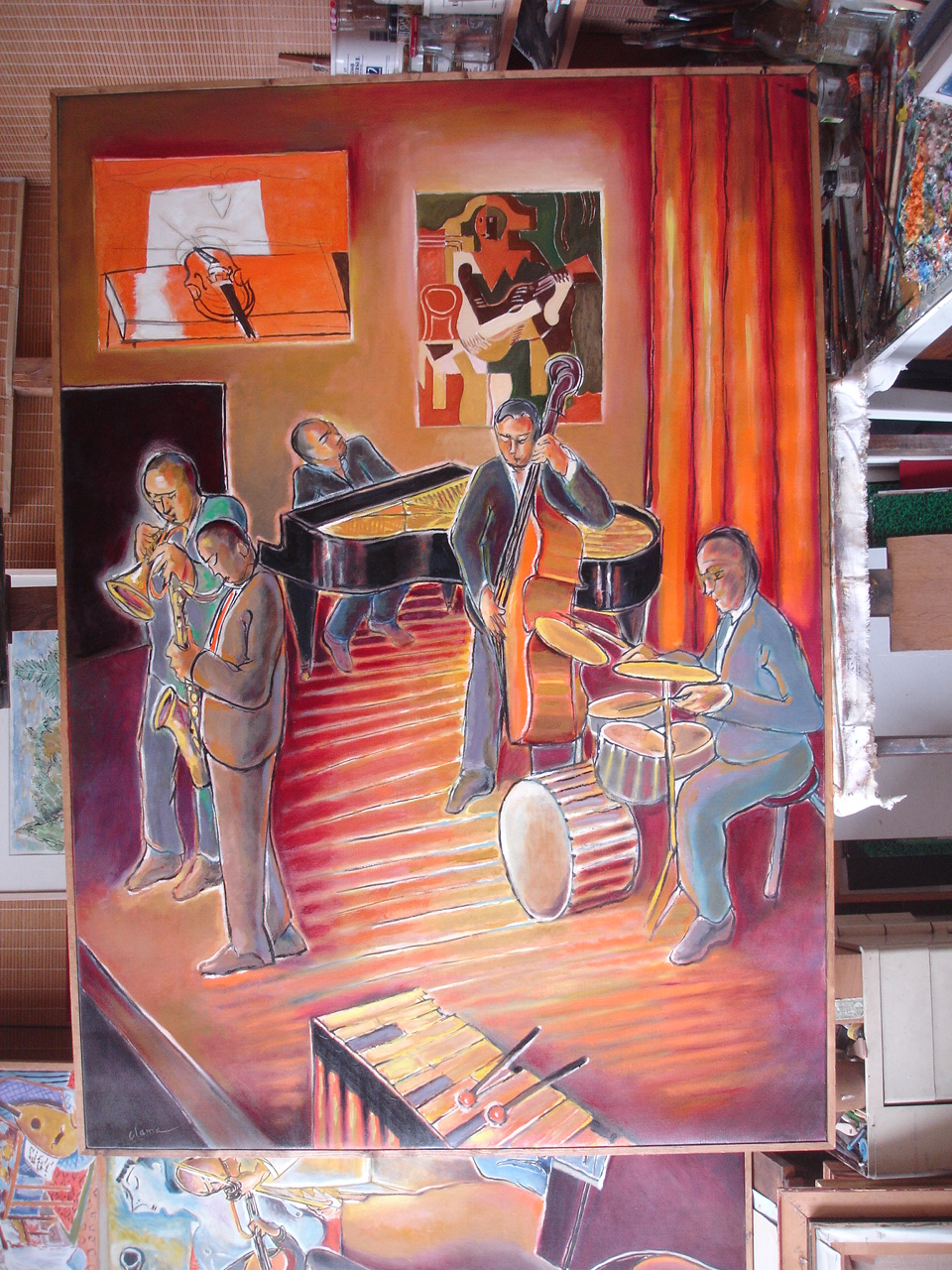 Pierre Clamagirand dit CLAMA - Hst Jazz Festival 167x110 Triptyque Pierre Clamagirand dit CLAMA - Hst Jazz Festival 167x110 Triptyque
