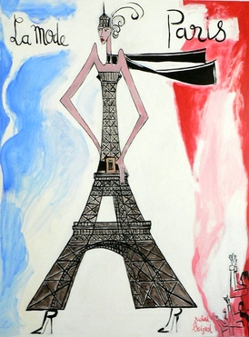 Richard BOIGEOL - LA MODE PARIS - 130x97 - Acrylique sur toile Richard BOIGEOL - LA MODE PARIS - 130x97 - Acrylique sur toile