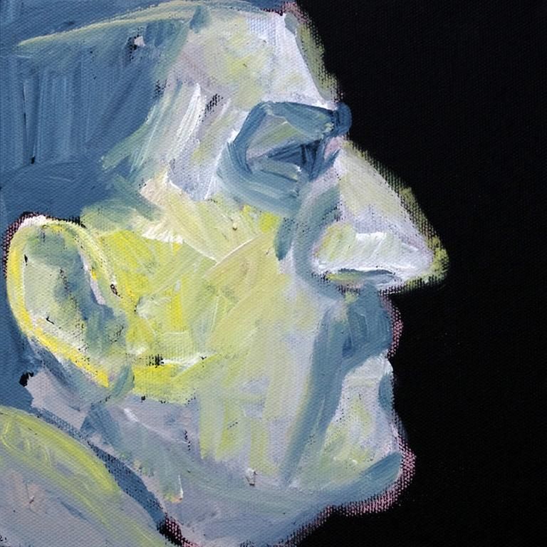 SOPHIE FAY - profil, acrylique sur toile, 20/20 cm, 2011 SOPHIE FAY - profil, acrylique sur toile, 20/20 cm, 2011