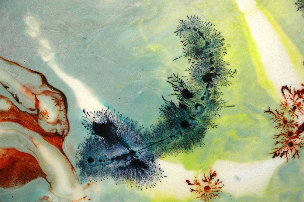 SOPHIE KAO - Extrait Tableau La Vague - 2008 - peinture fractale SOPHIE KAO - Extrait Tableau La Vague - 2008 - peinture fractale