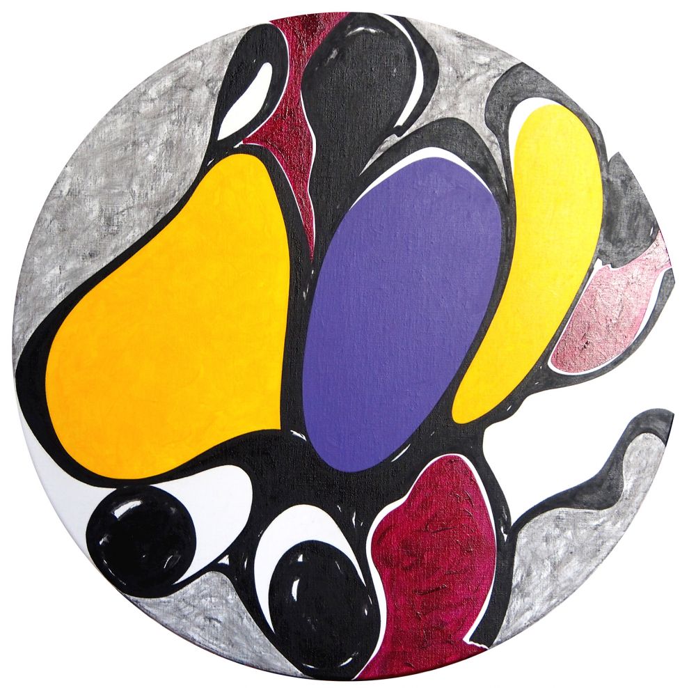 SYLVAIN MARTINIERI - E3, 0,80m x 0,80m, 2004 acrylique, polystyrène sur toile SYLVAIN MARTINIERI - E3, 0,80m x 0,80m, 2004 acrylique, polystyrène sur toile