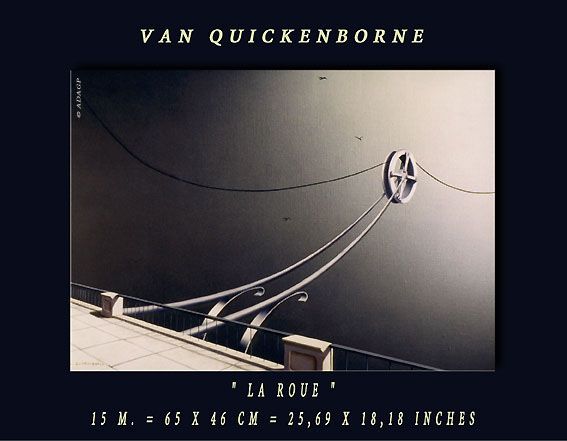 Thierry van quickenborne - La roue 65 x 46 cm Thierry van quickenborne - La roue 65 x 46 cm
