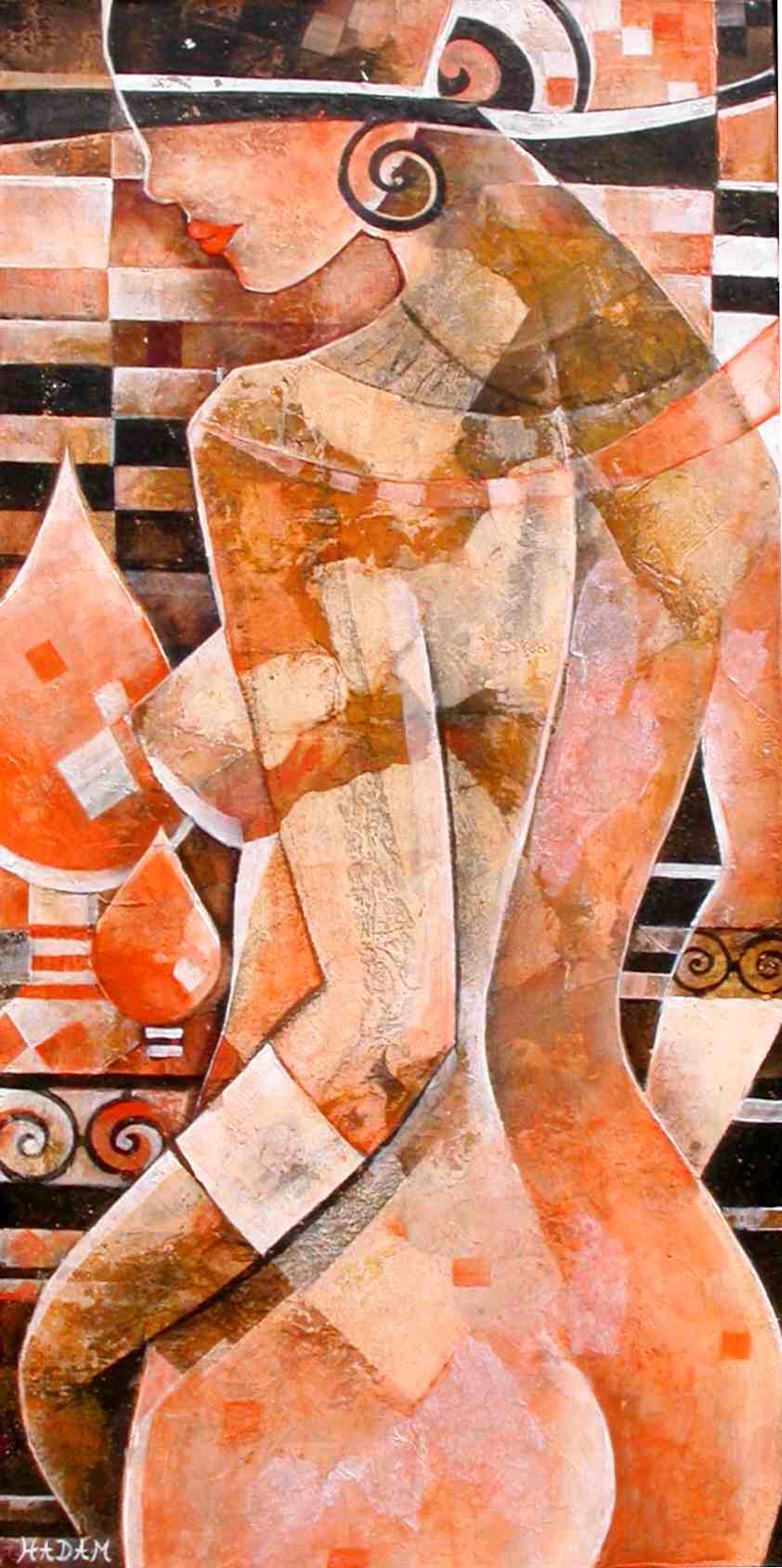Ute HADAM - Byzantine 50 x 100 cm 2009 Acrylique sur toile Ute HADAM - Byzantine 50 x 100 cm 2009 Acrylique sur toile