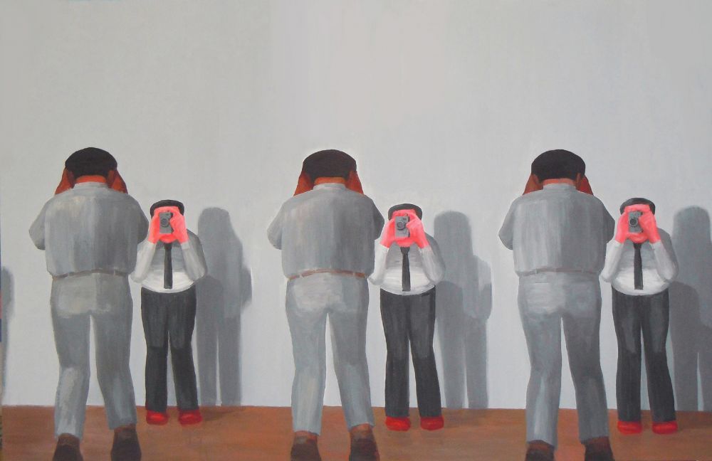 VU TRAN TRONG - Subject & Object, huile sur toile. VU TRAN TRONG - Subject & Object, huile sur toile.