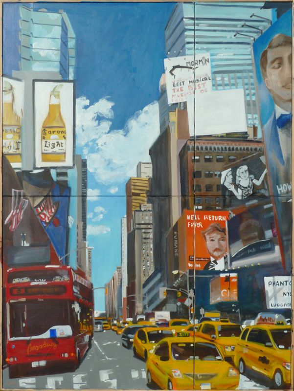 Valérie BONNEAU-MARRON - Fire Truck in New York, 92X130, 2010, Acrylique sur toile Valérie BONNEAU-MARRON - Fire Truck in New York, 92X130, 2010, Acrylique sur toile