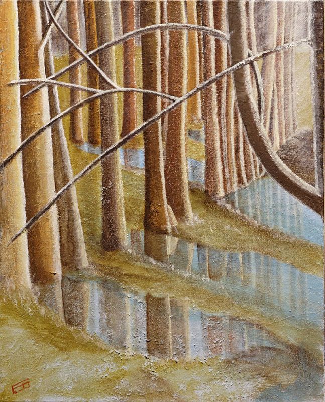 Véronique FANTI - Mes, Nos origines 2011 Pigments et liant sur toile de jute Véronique FANTI - Mes, Nos origines 2011 Pigments et liant sur toile de jute