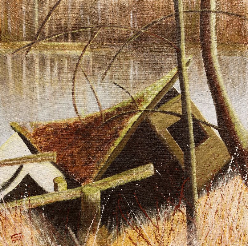 Véronique FANTI - La ravine 150 x 150 2008 Pigments et liant sur toile de jute Véronique FANTI - La ravine 150 x 150 2008 Pigments et liant sur toile de jute