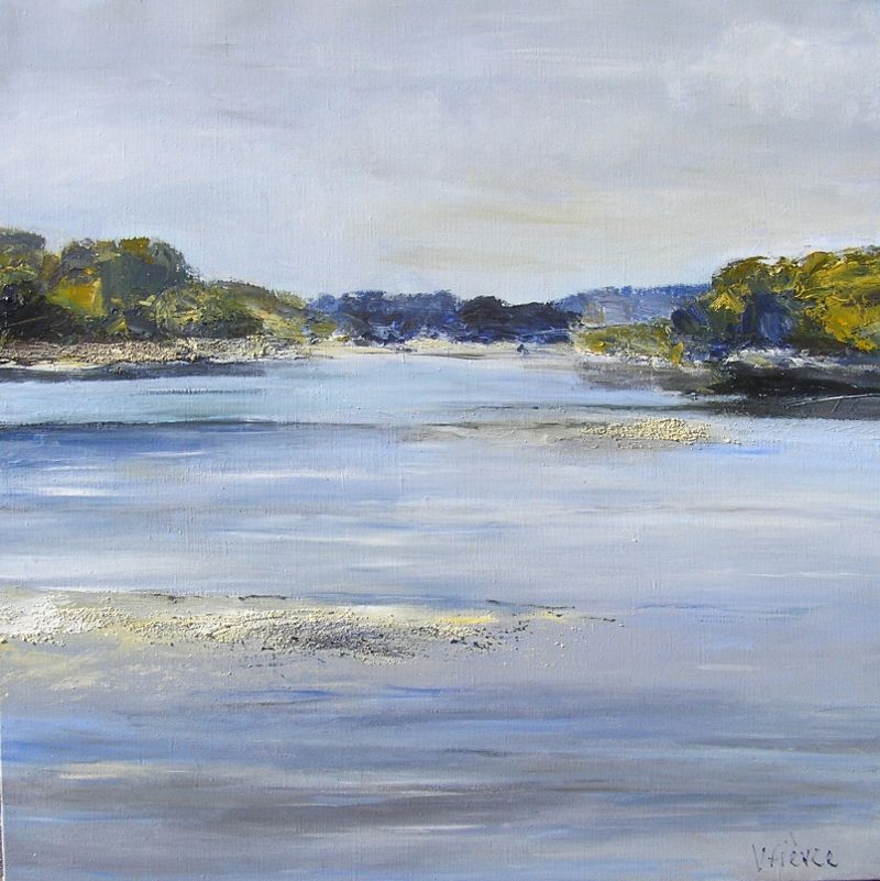 Véronique FIEVRE - Voilà la mer! 80x80, Avril 2011,Technique mixte sur toile Véronique FIEVRE - Voilà la mer! 80x80, Avril 2011,Technique mixte sur toile