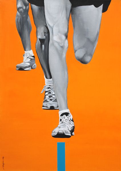 Vincent DOGNA - Suivre la trace - 65 x 92 cm - 2011 - Acrylique Vincent DOGNA - Suivre la trace - 65 x 92 cm - 2011 - Acrylique