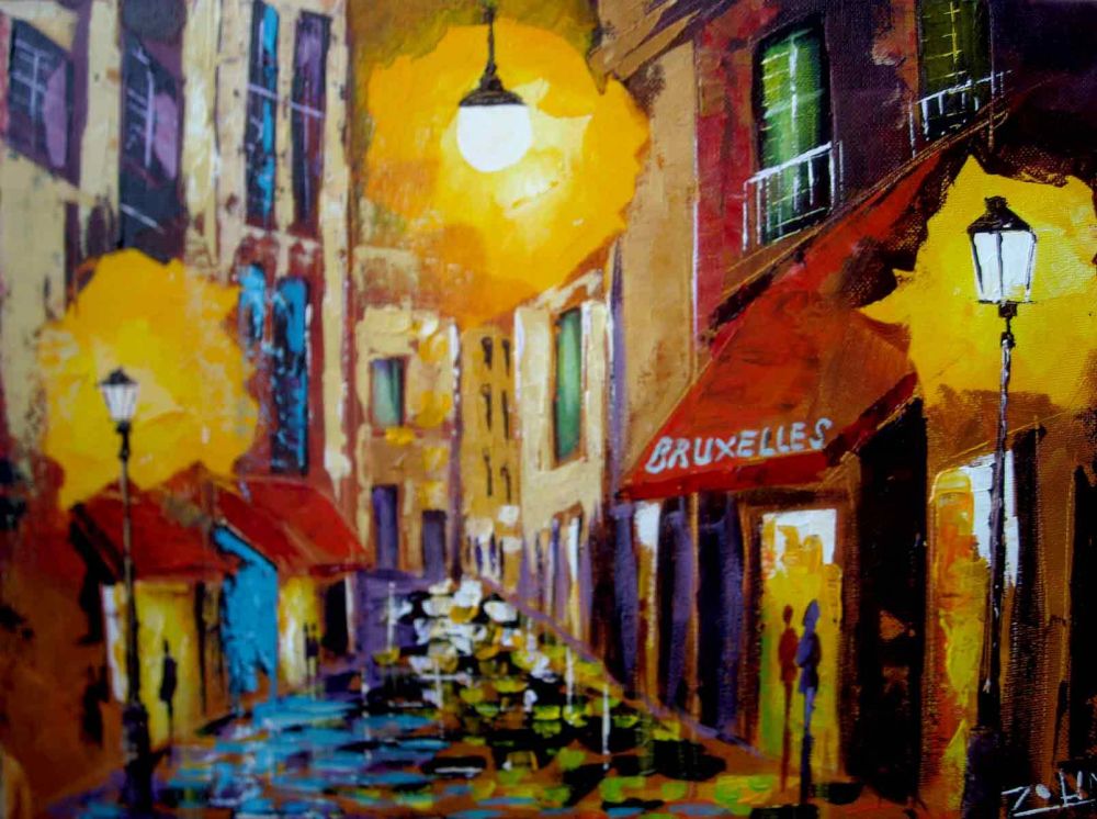 Zoum Zabayou - Hoggar 60x80 cm, acrylique sur toile Zoum Zabayou - Hoggar 60x80 cm, acrylique sur toile