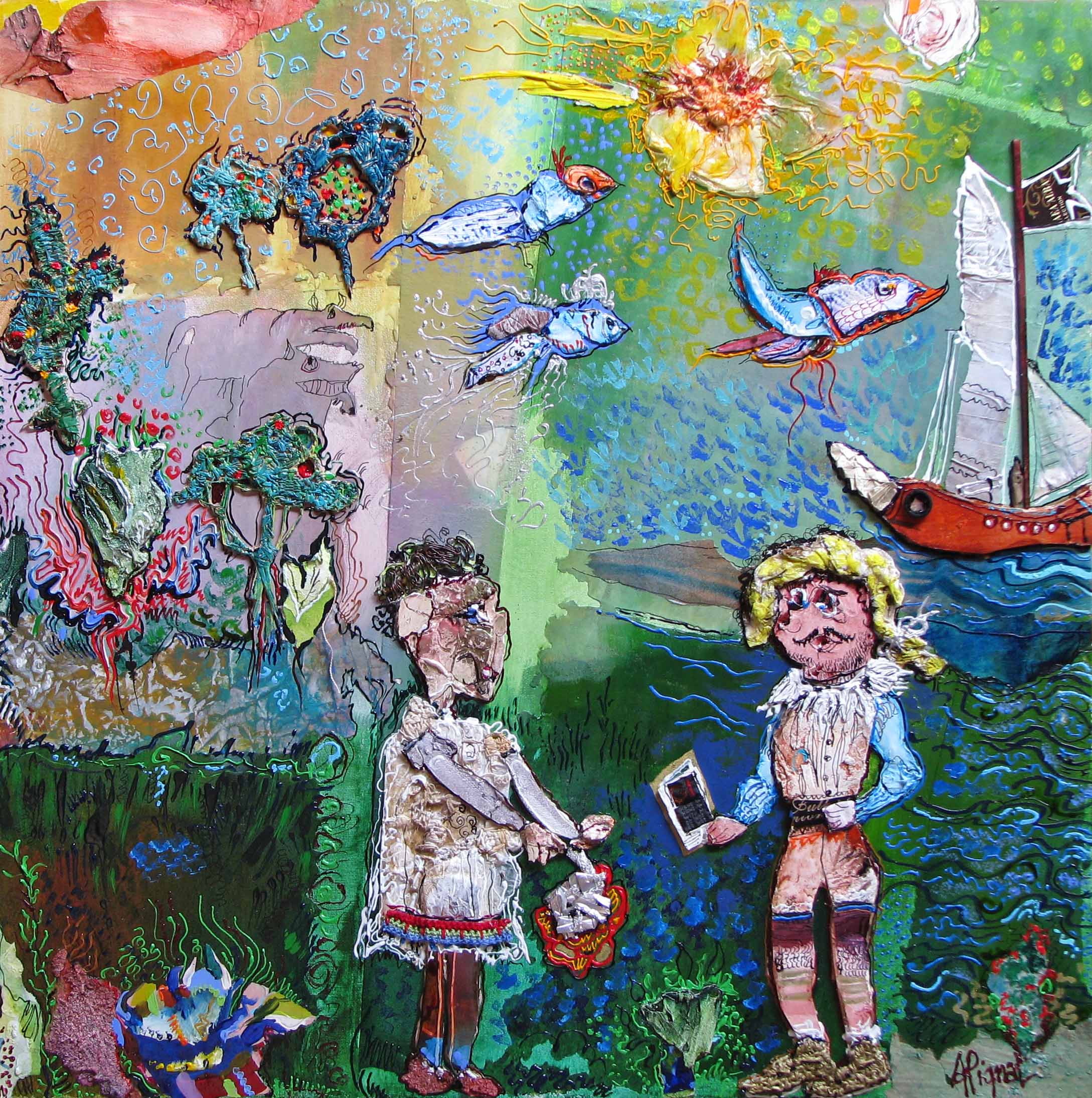 armande pignat - Guanahani. 2009. toile:60x60cm armande pignat - Guanahani. 2009. toile:60x60cm