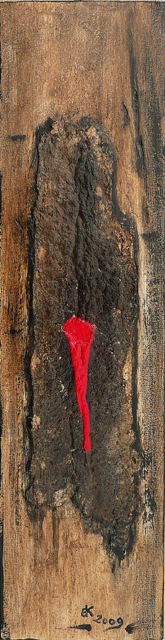 Bruno KOWALSKI - Rust Never Sleeps 16 x 61 cm 2009 acrylique technique mixte Bruno KOWALSKI - Rust Never Sleeps 16 x 61 cm 2009 acrylique technique mixte